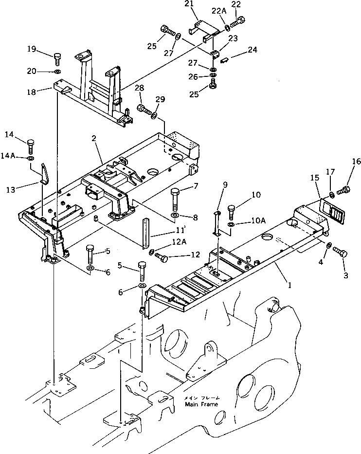 Крышка 195-54-43120 Komatsu