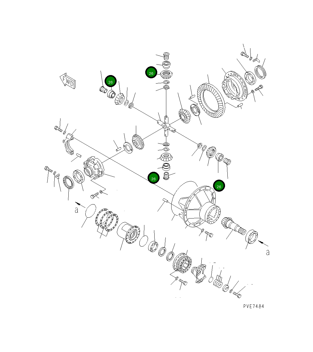 Подшипник 562-22-11850 Komatsu