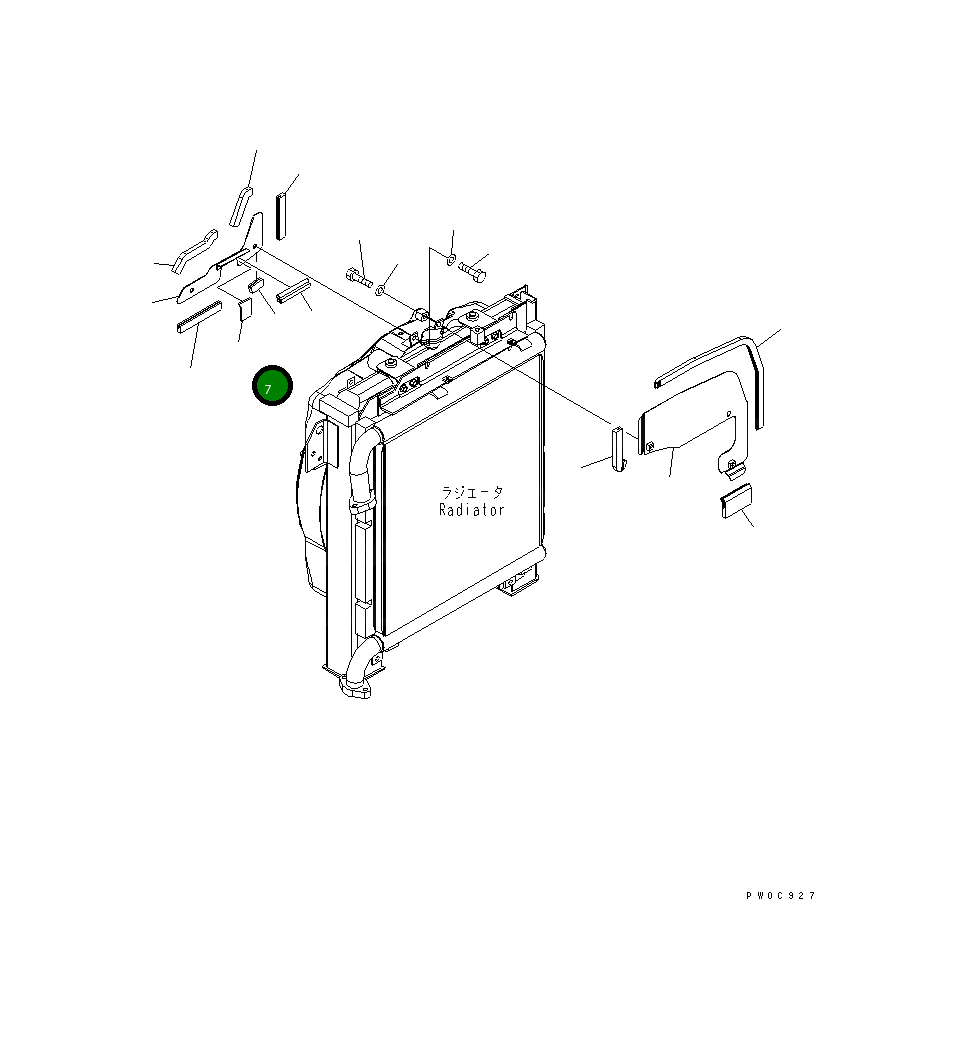 Крышка 21W-03-41941  Komatsu