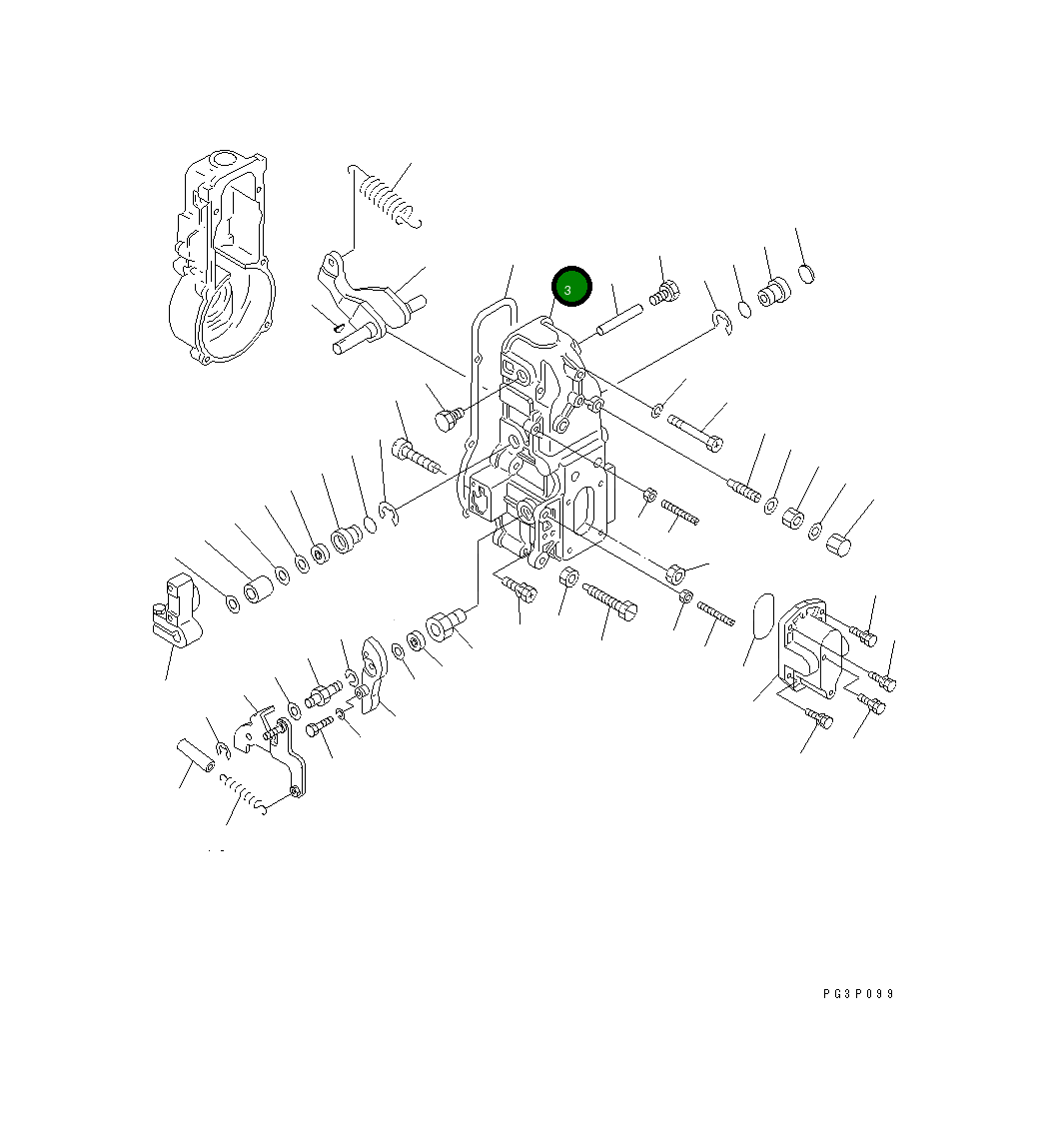 Крышка DK154513-8020 Komatsu