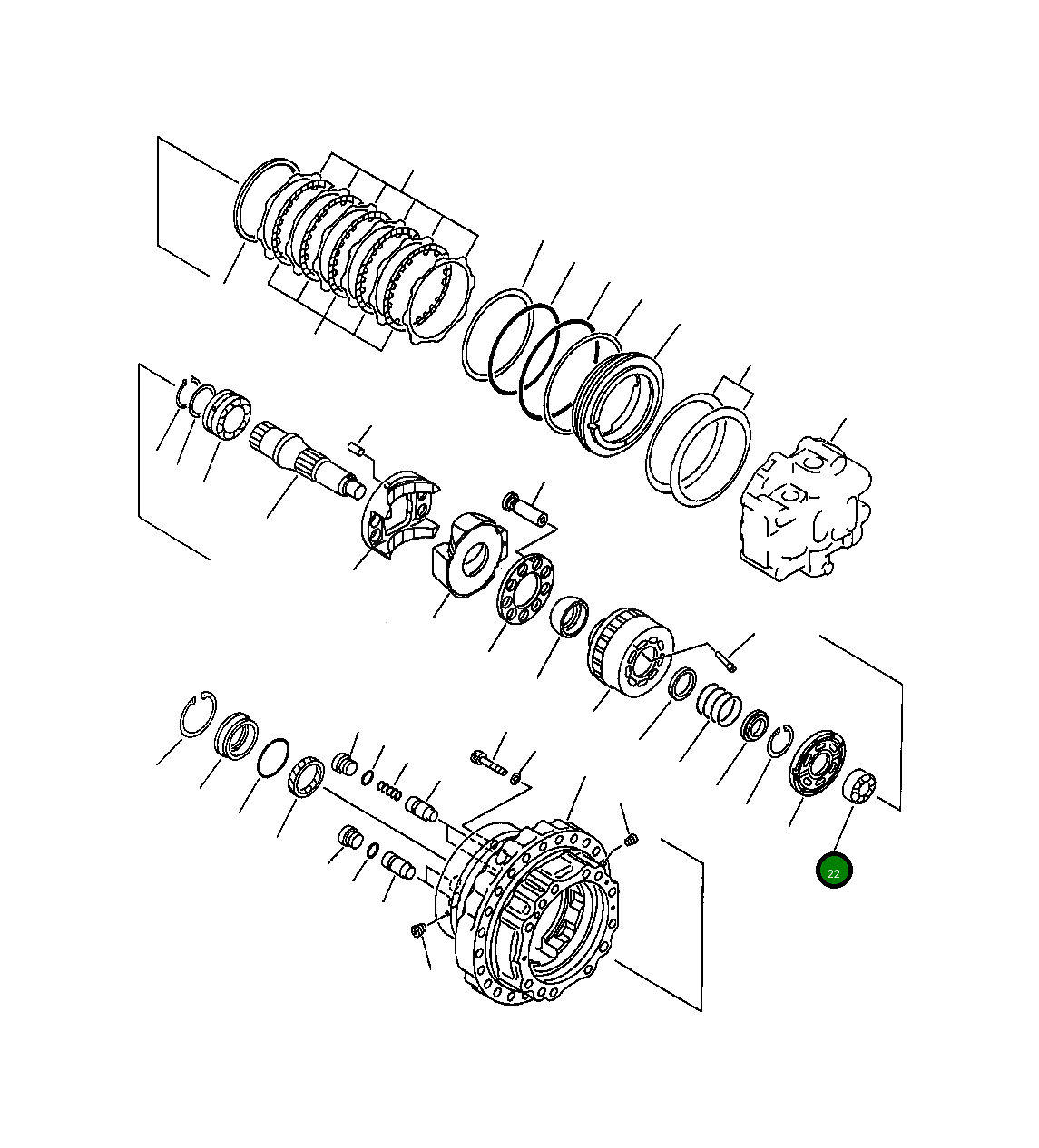 Подшипник 708-8J-12130 Komatsu