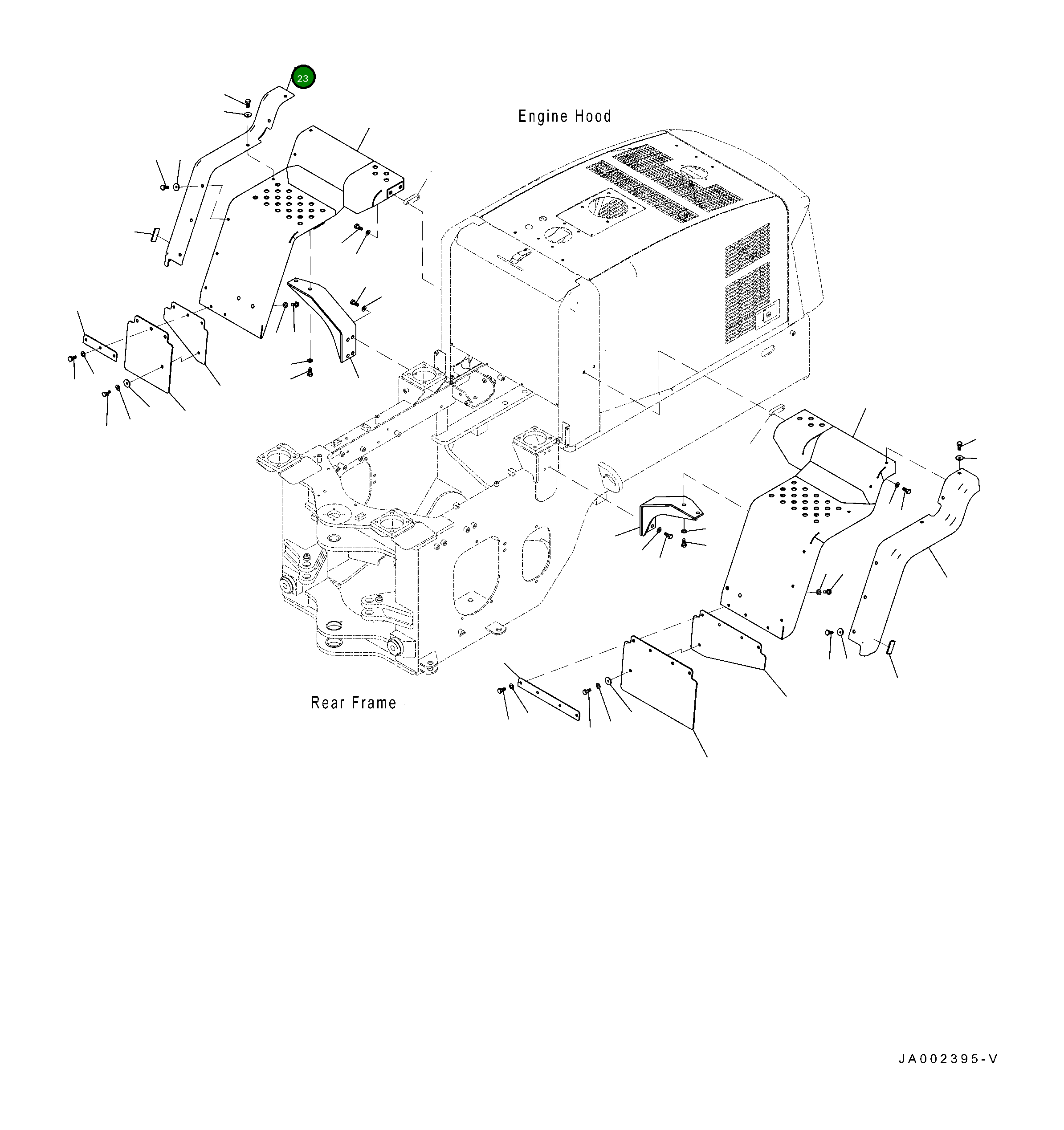 Крышка 417-54-41340  Komatsu