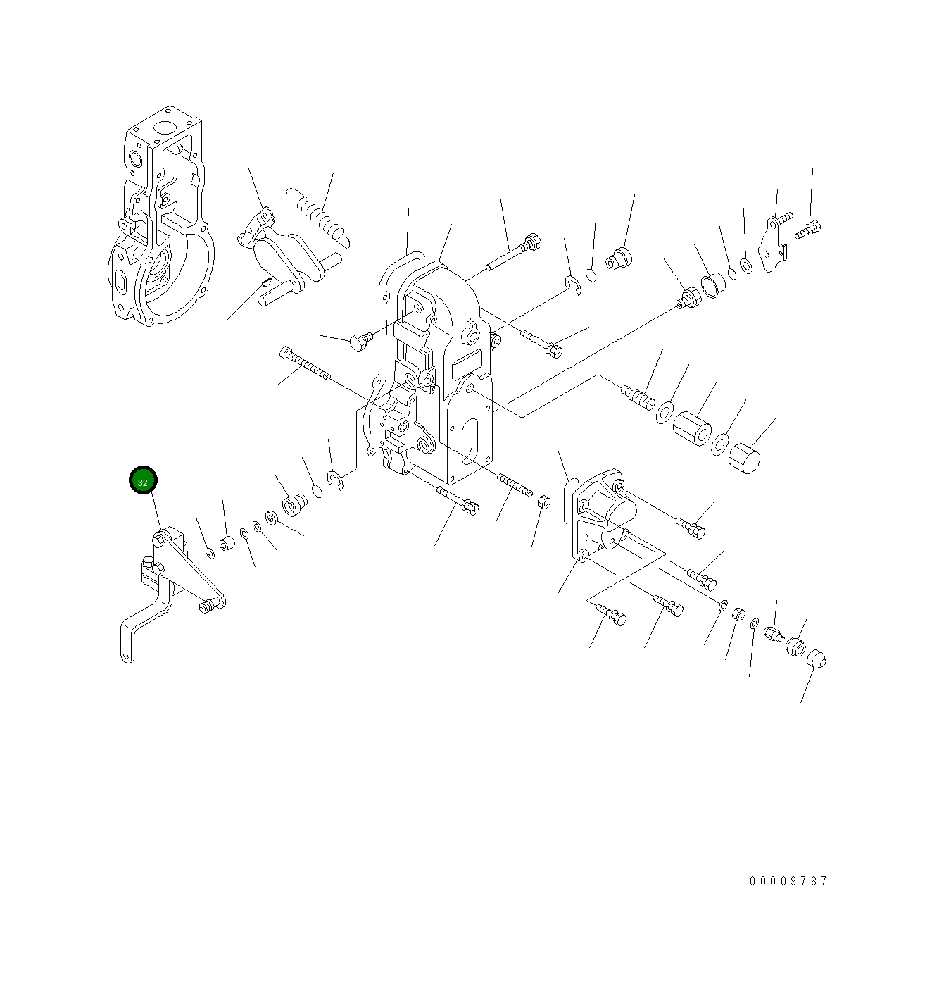 Рычаг DK154396-80 Komatsu