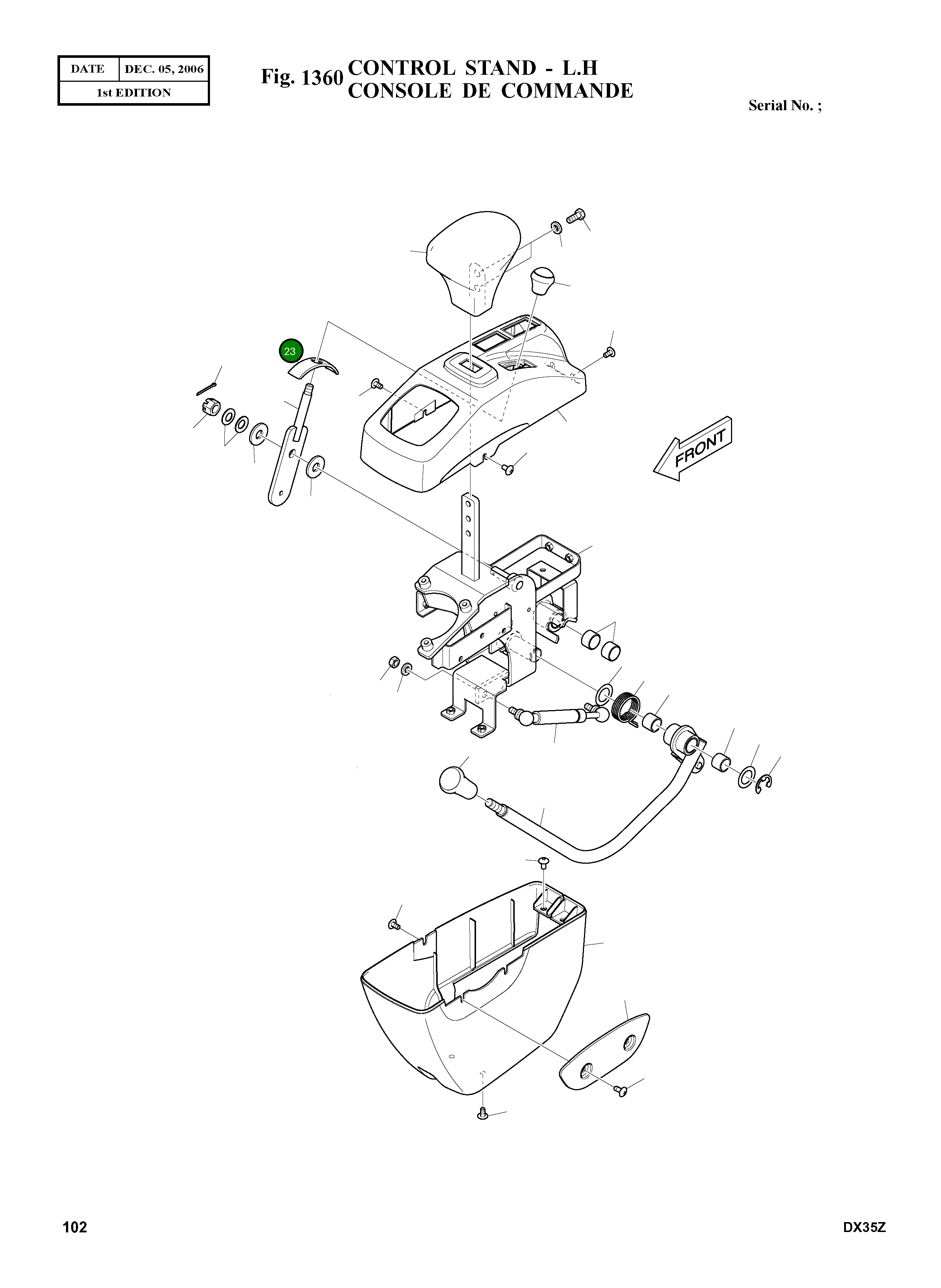 Крышка K1023706A Komatsu