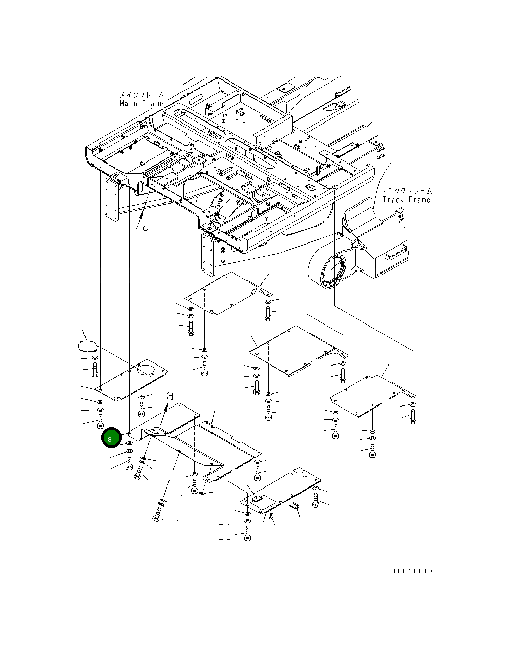 Крышка 8240-54-1411  Komatsu