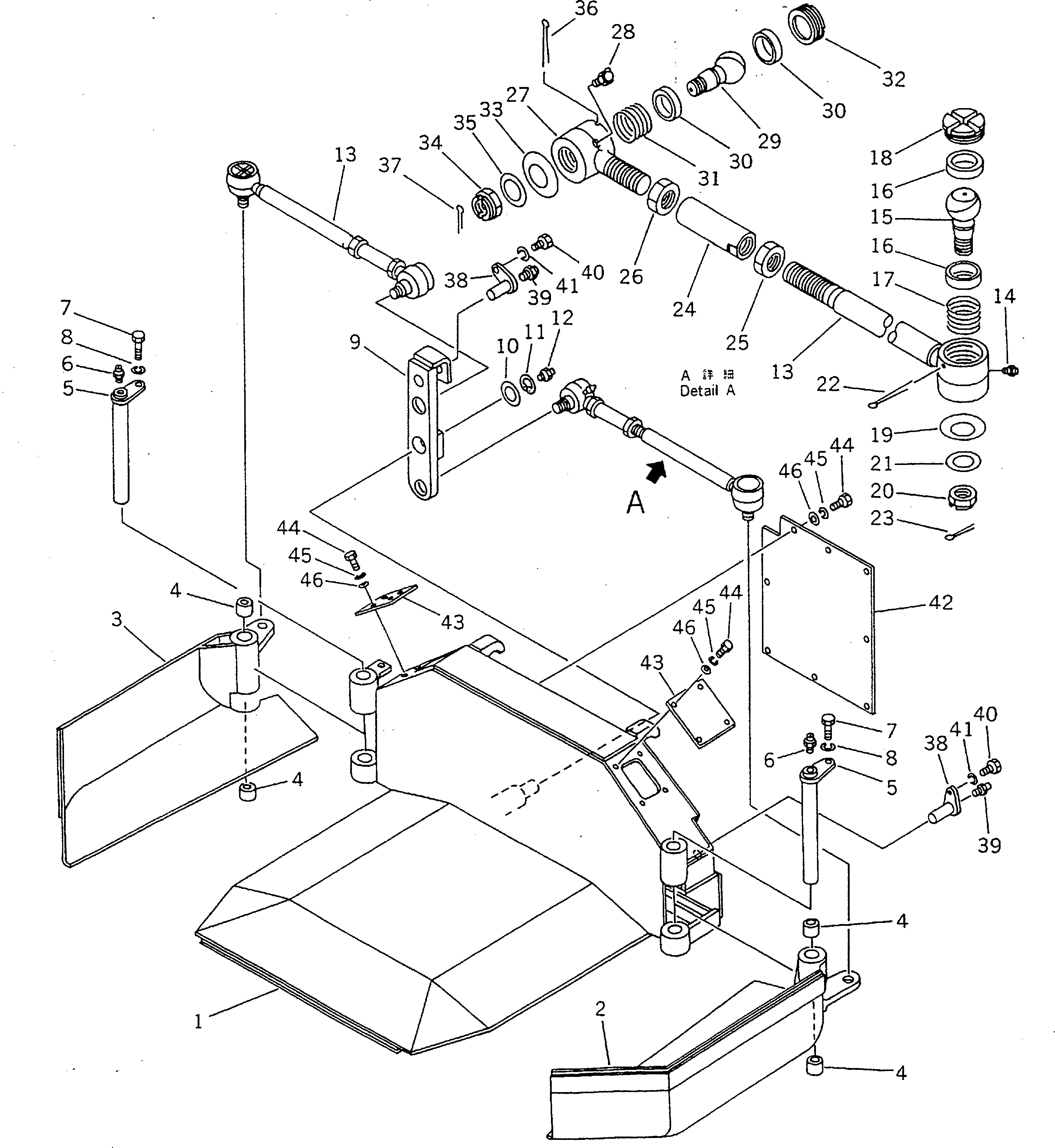Крышка FF7829-21280 Komatsu