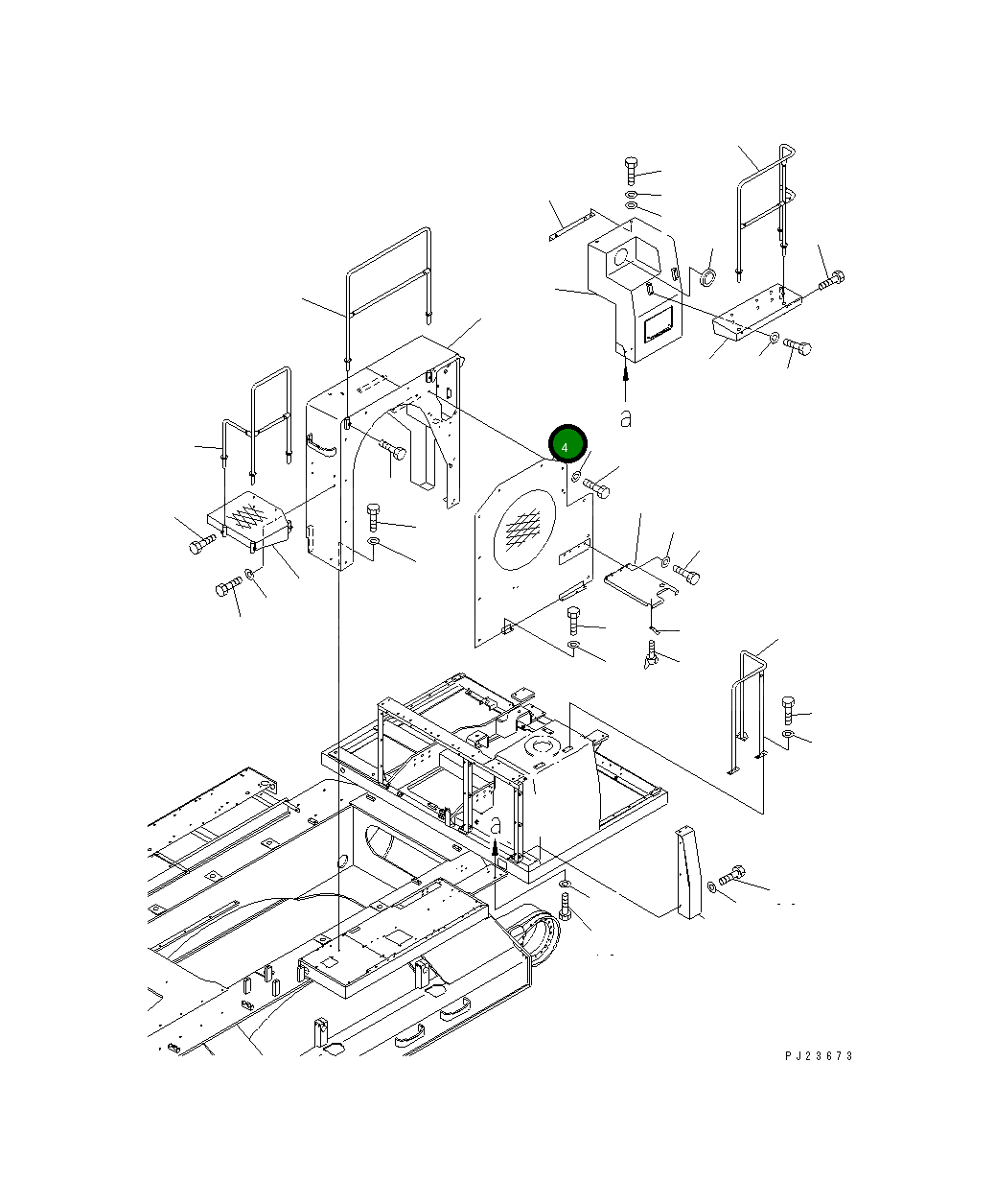 Крышка 8242-54-1220  Komatsu