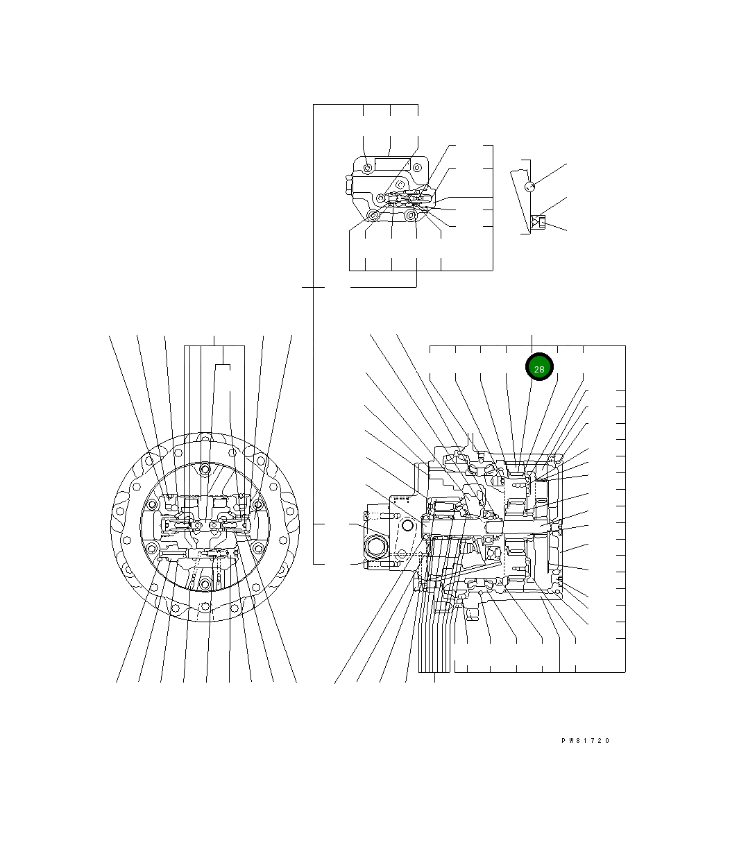Подшипник YM172423-73350 Komatsu