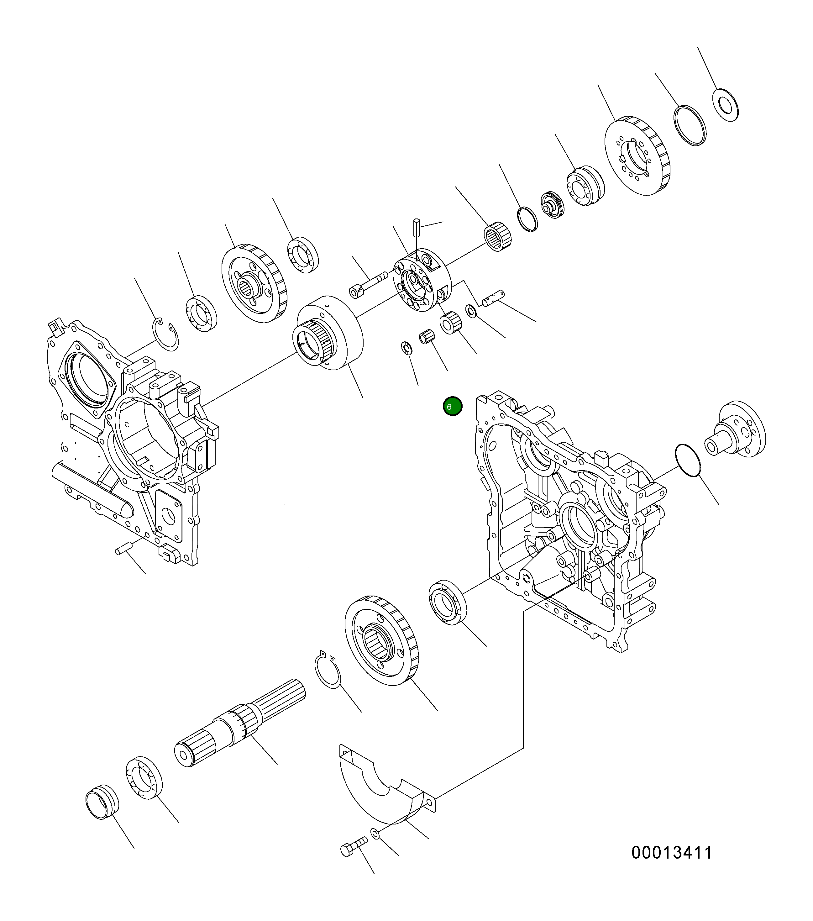 Подшипник 416-17-39311 Komatsu