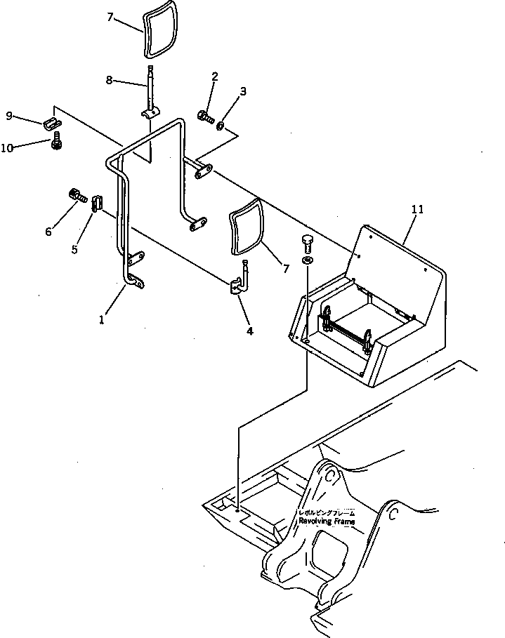 Крышка 207-54-32110  Komatsu