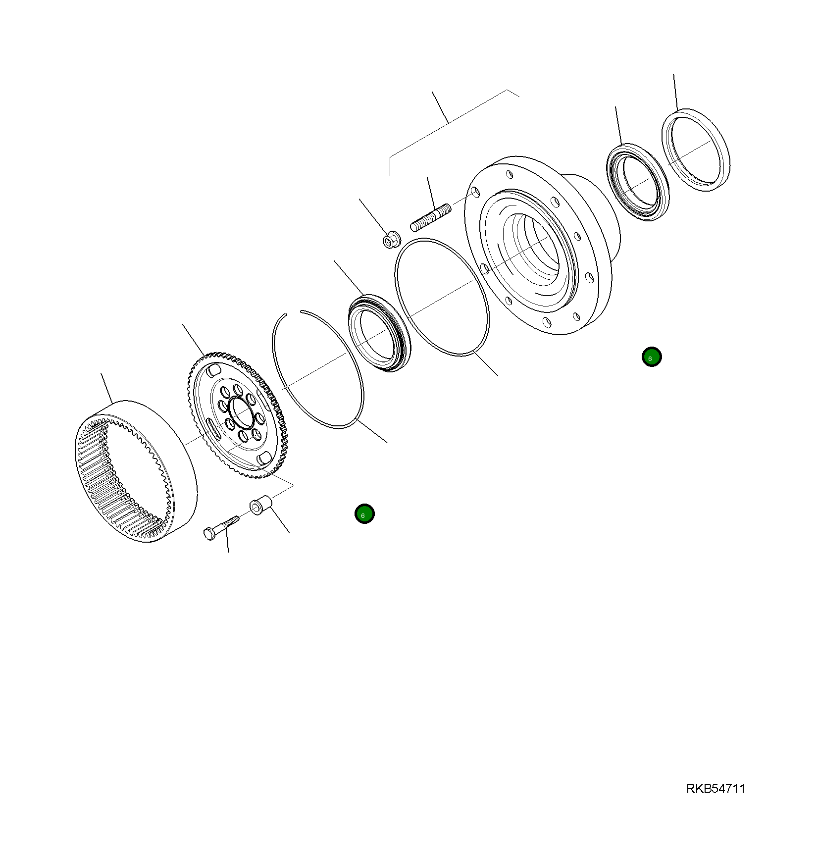 Подшипник CA0045180 Komatsu