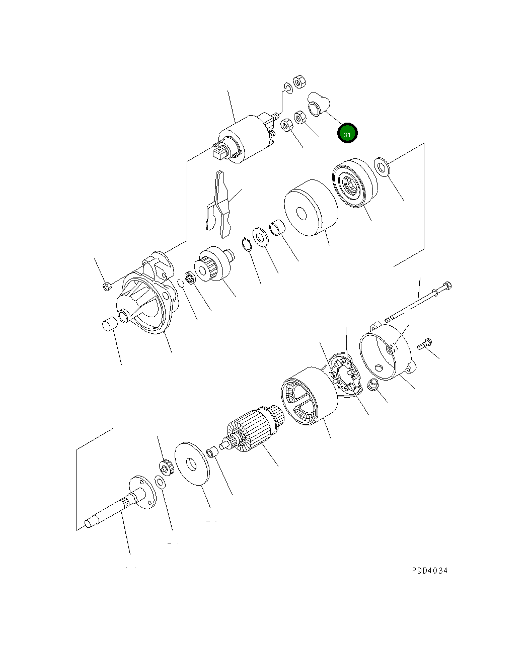 Крышка YMX0280335100 Komatsu