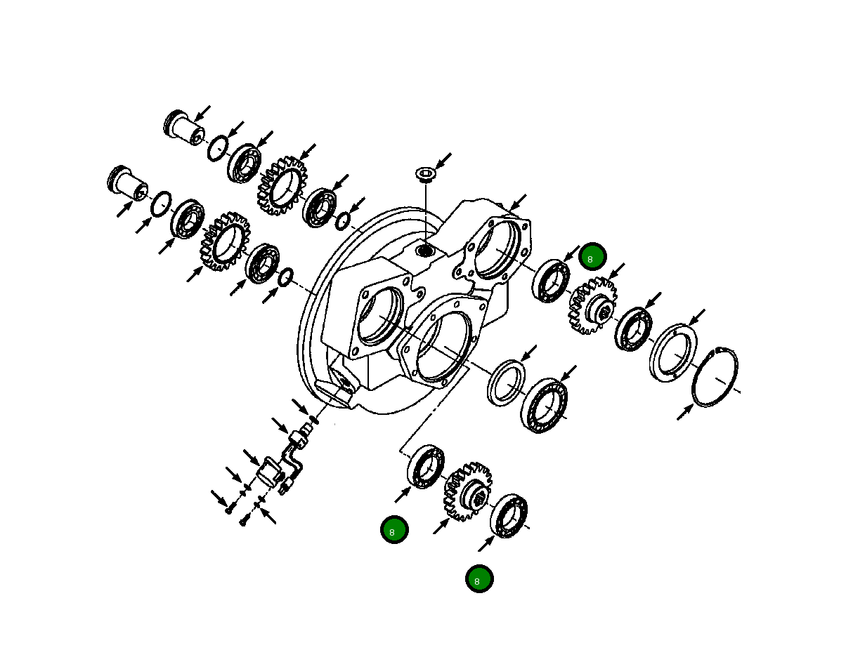Подшипник 1437 656 H1  Komatsu