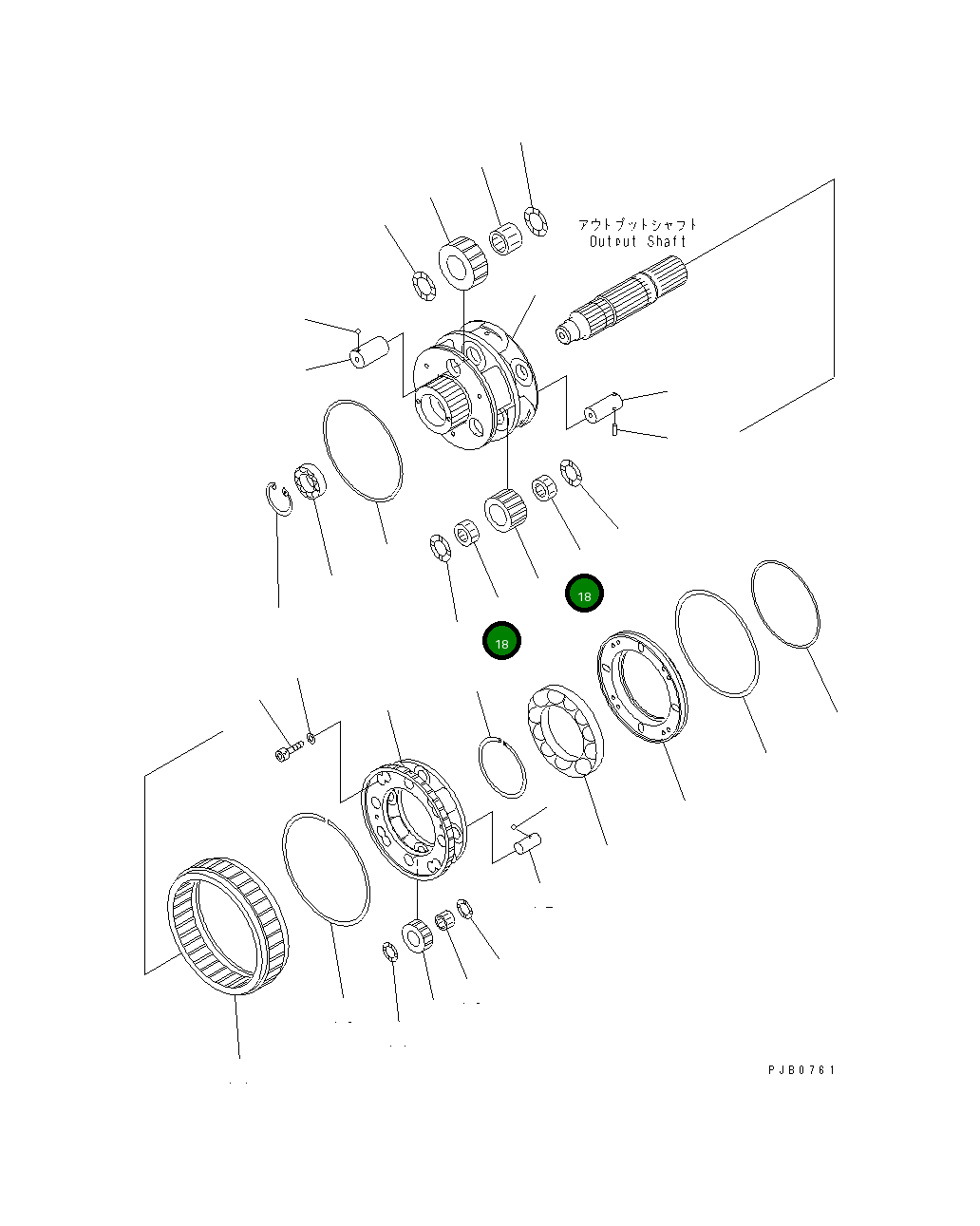 Подшипник 566-15-69420 Komatsu