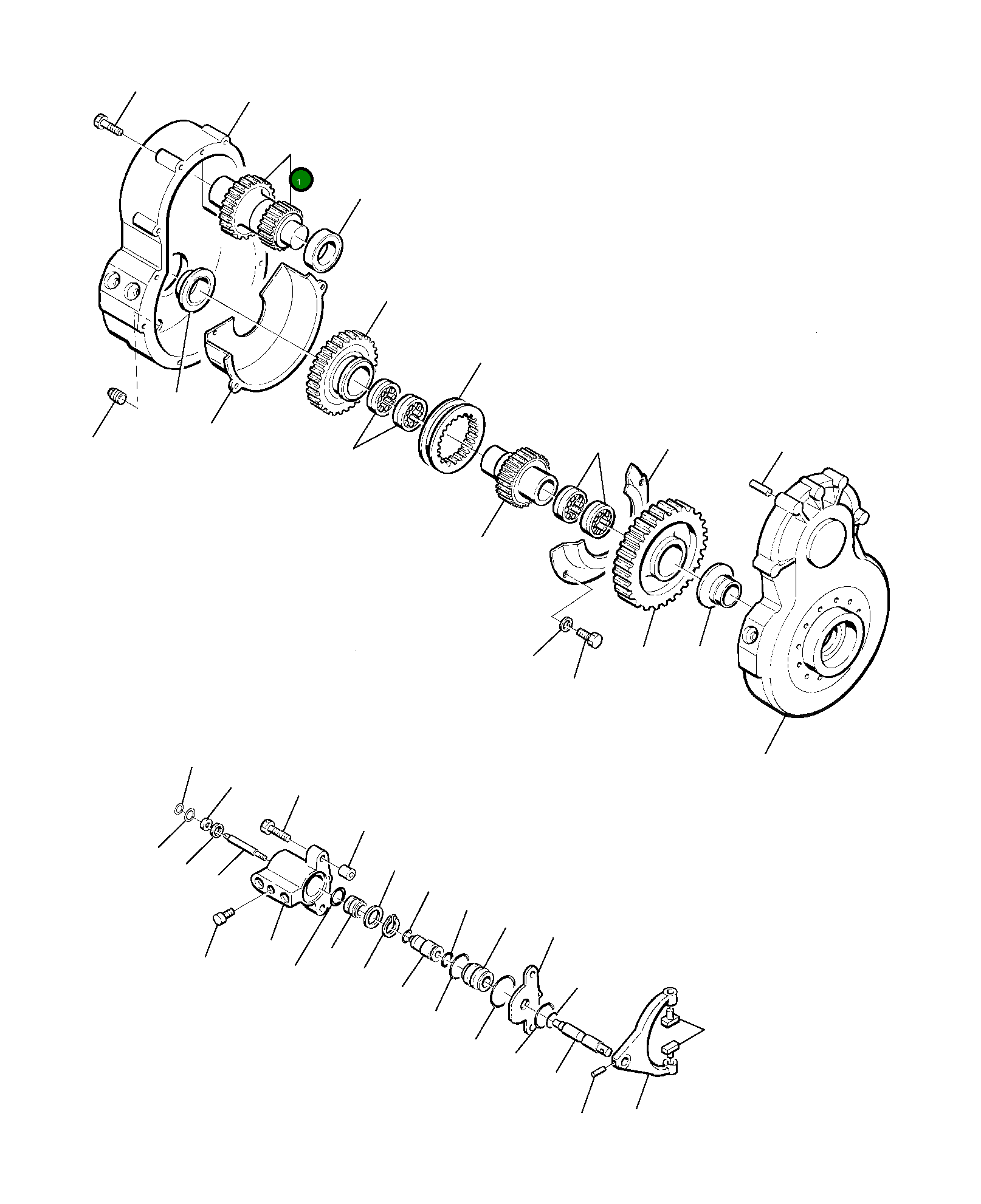 Крышка HU3571113 Komatsu