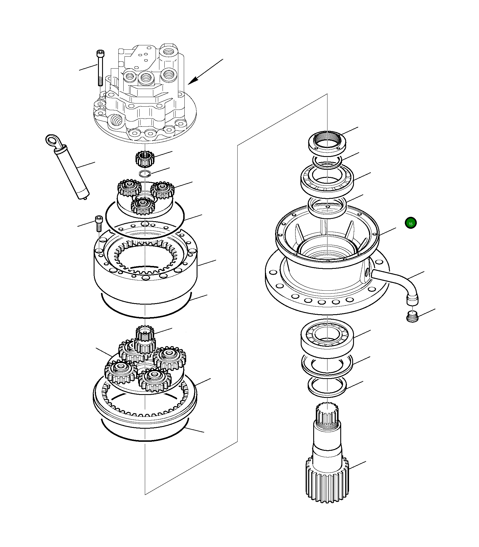 Подшипник 226-60-16190 Komatsu