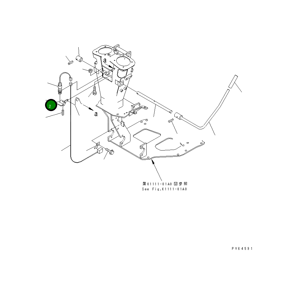 Рычаг 22K-43-11180 Komatsu