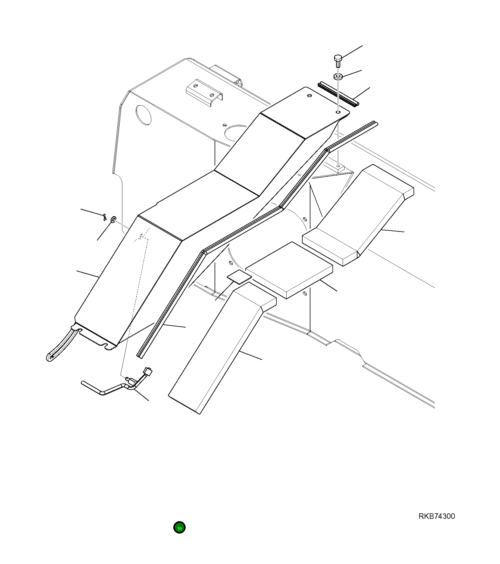 Рычаг 22E-54-21951  Komatsu