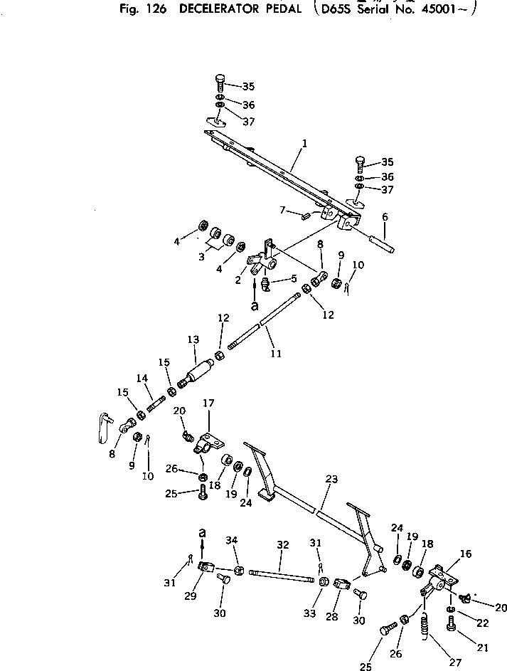 Рычаг 141-43-55210 Komatsu