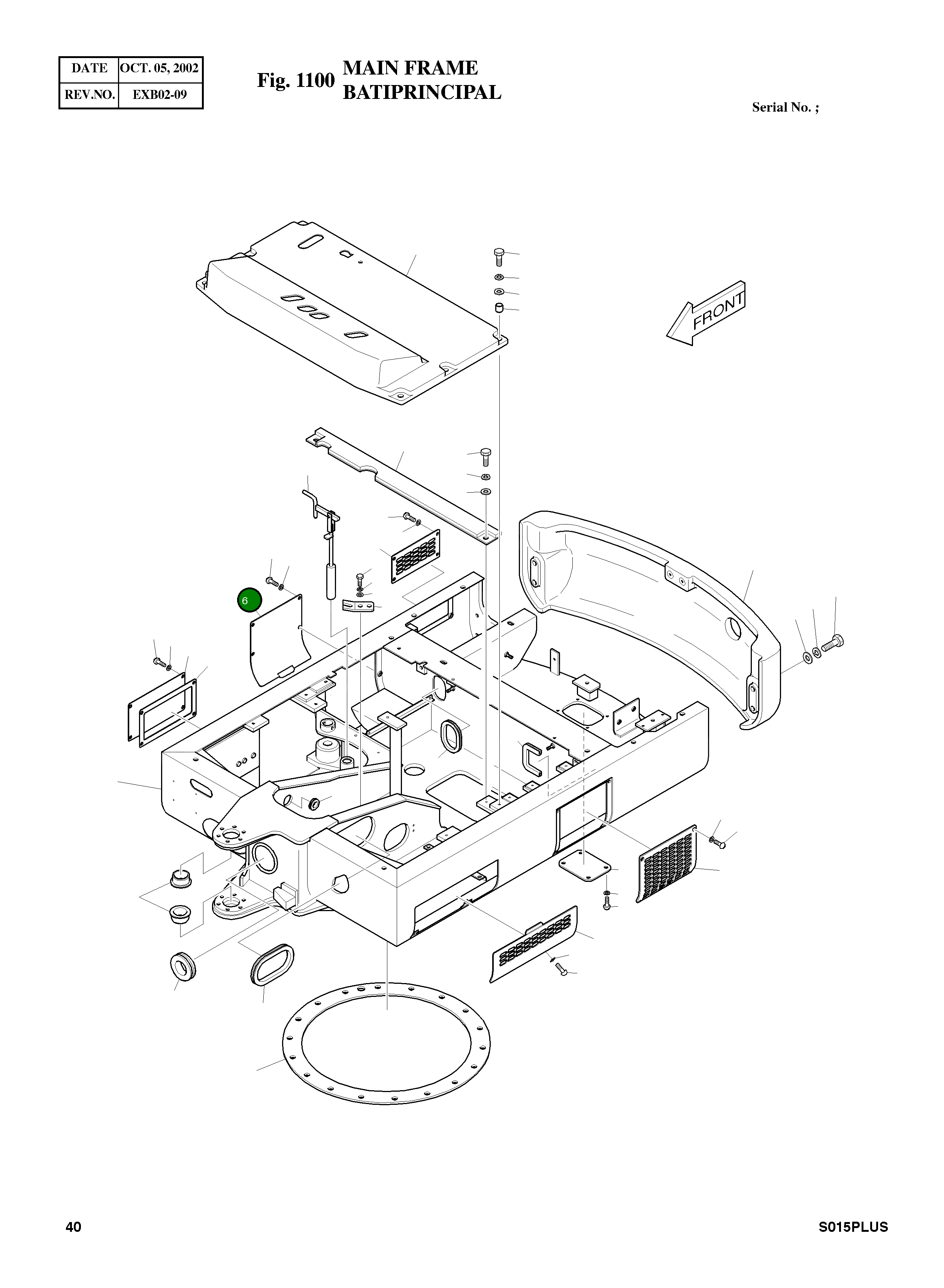 Крышка 621-00931A  Komatsu