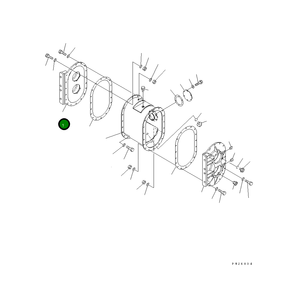 Крышка 8248-70-2112  Komatsu