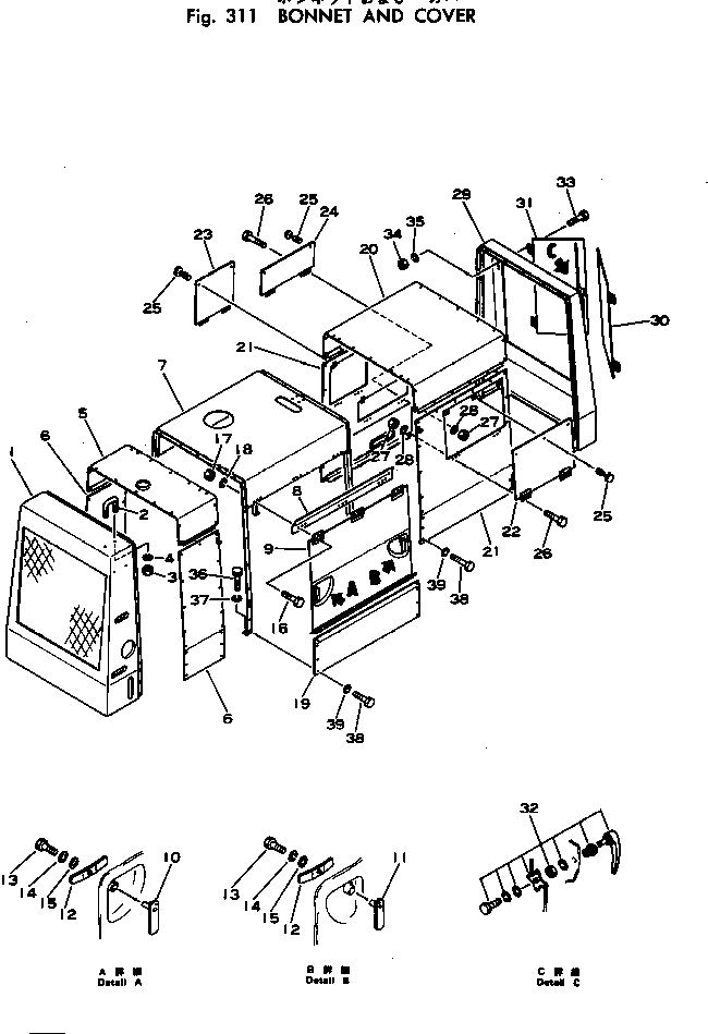 Крышка TEN1502BN00113 Komatsu