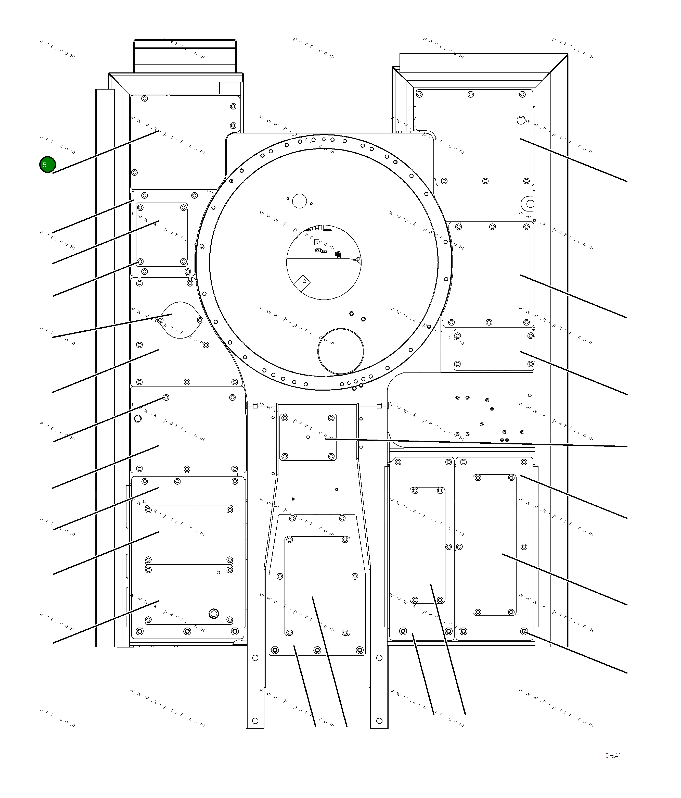 Крышка 2A6-54-A1190  Komatsu