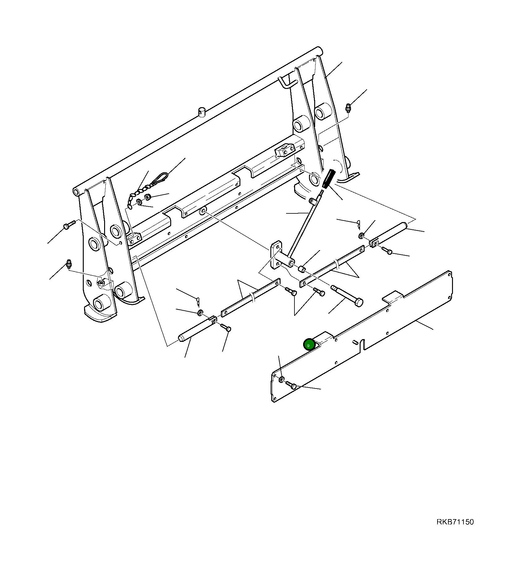 Рычаг 42N-879-1180 Komatsu