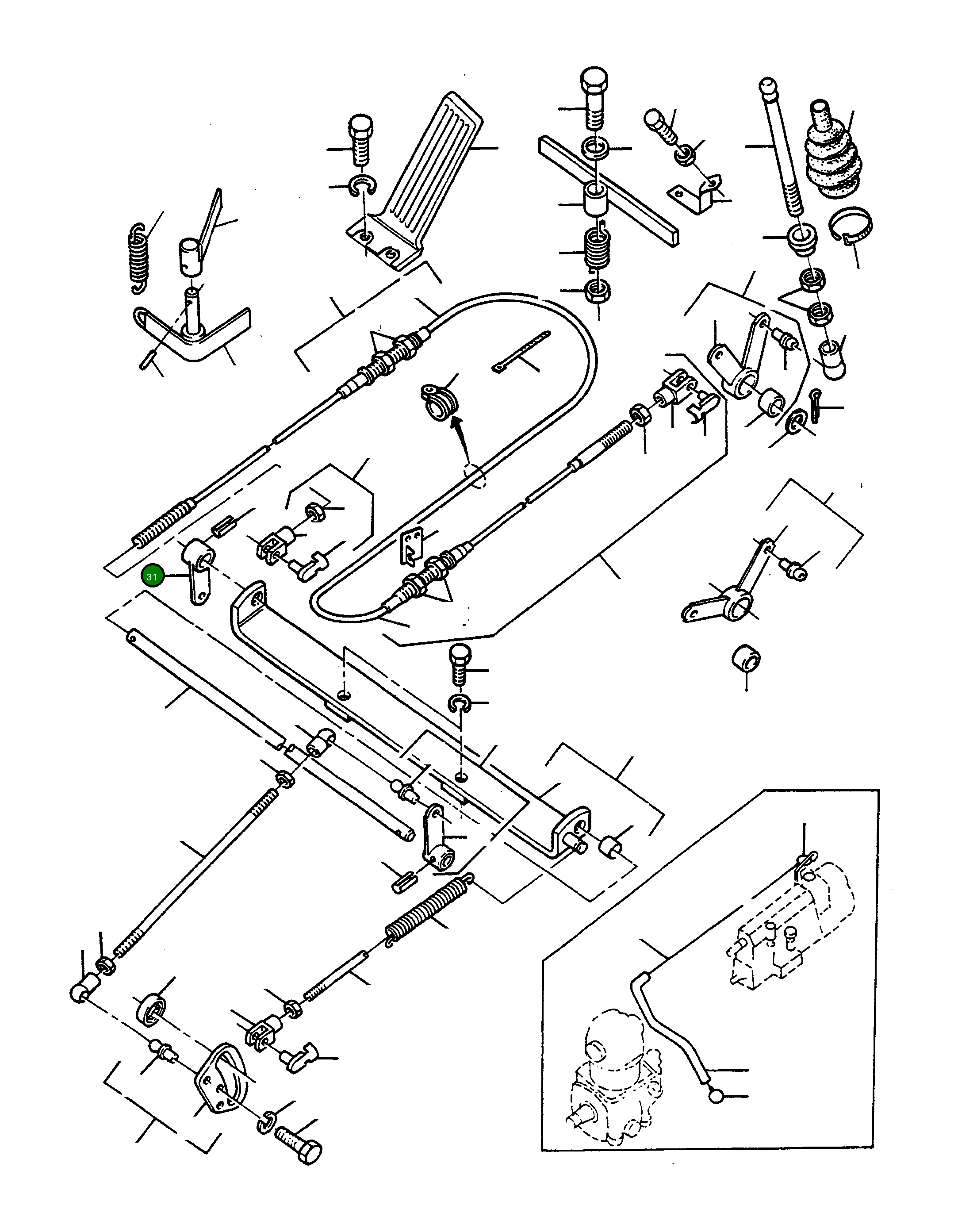 Рычаг 3090309M91  Komatsu