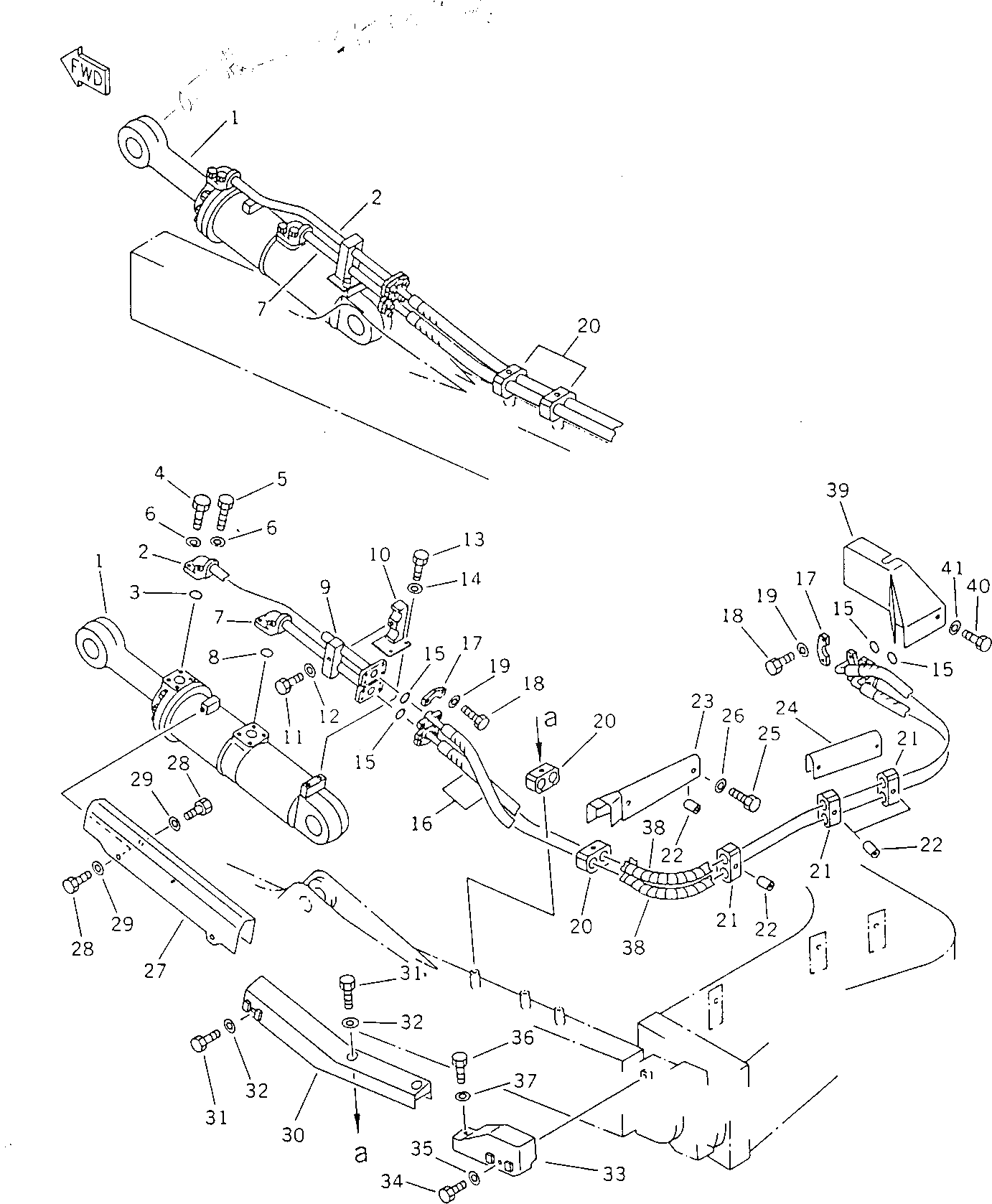 Крышка 41E-70-25170  Komatsu