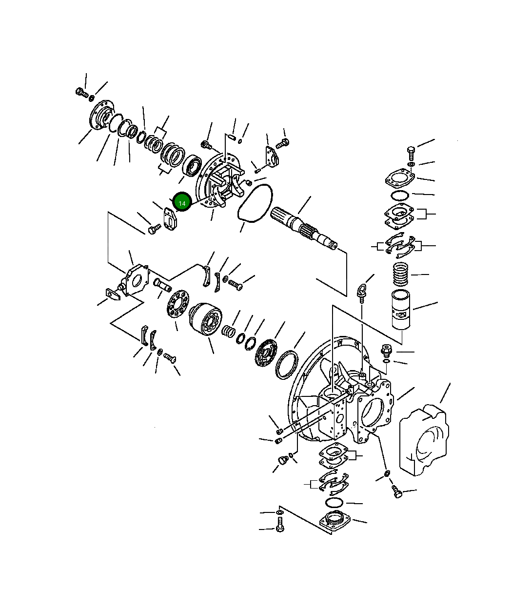 Подшипник 708-25-12730 Komatsu