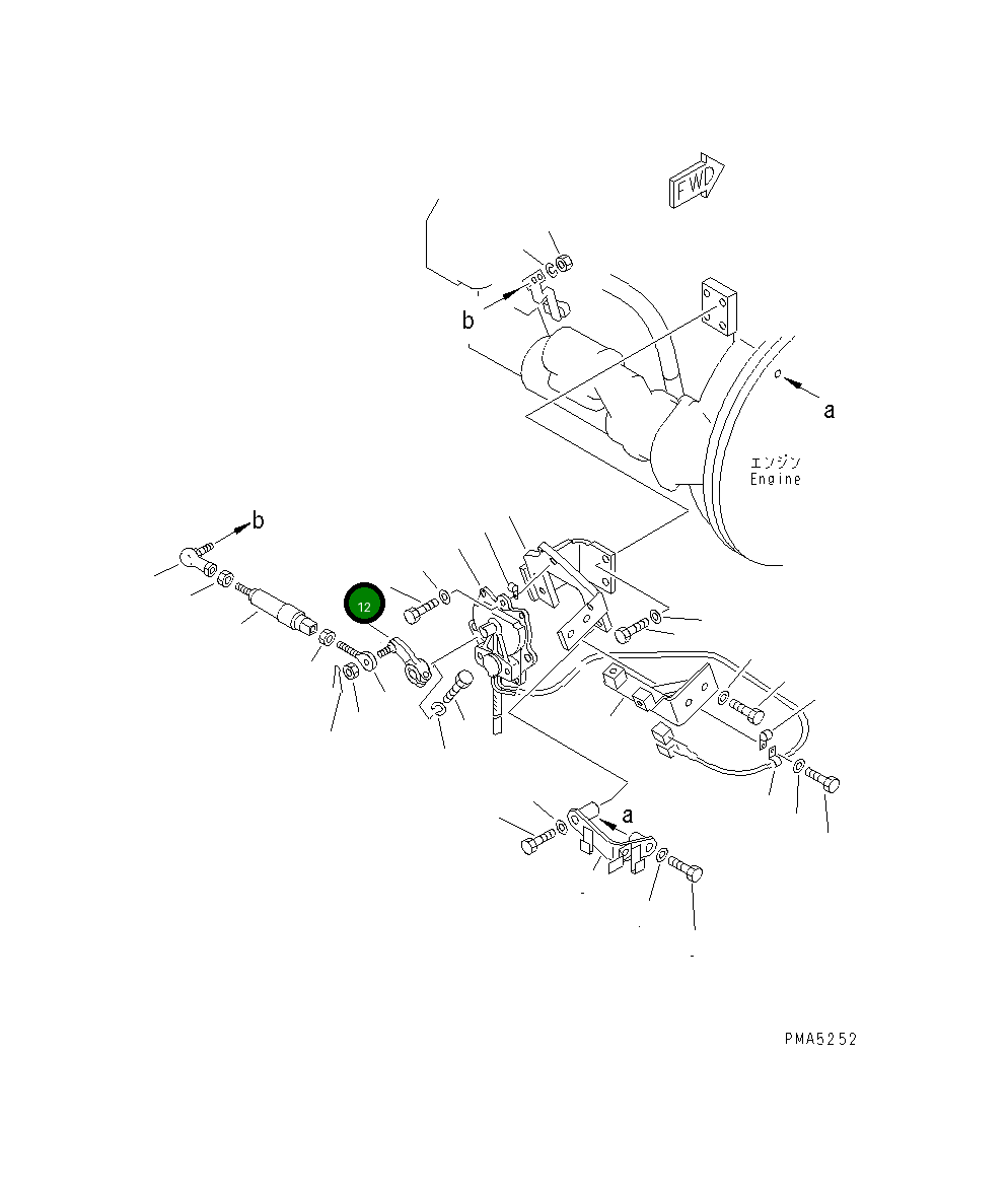 Рычаг 203-43-61120 Komatsu