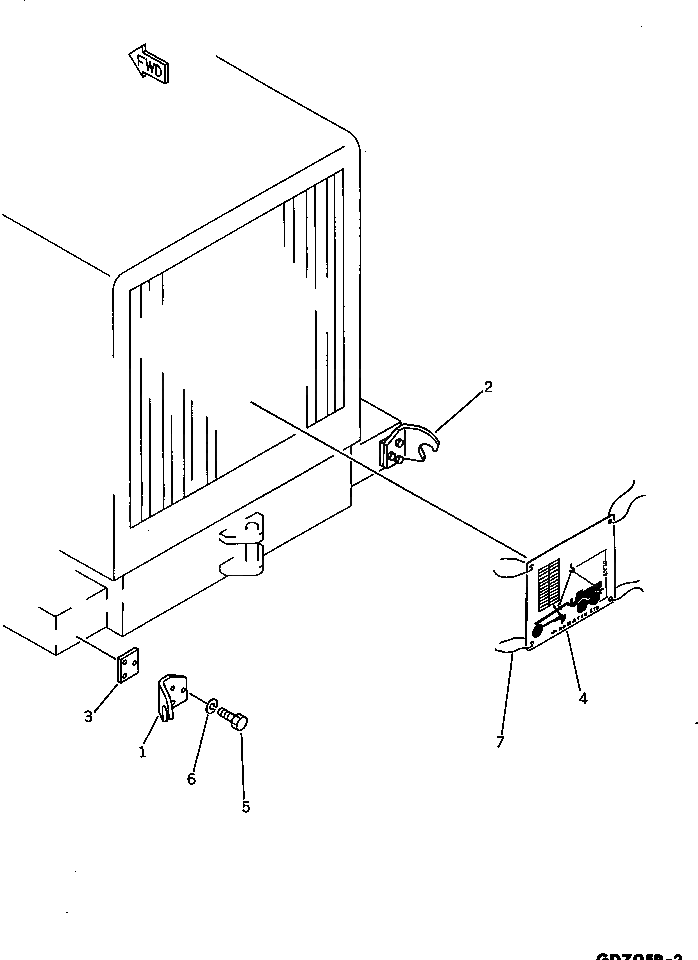 Пластина 232-98-55120 Komatsu