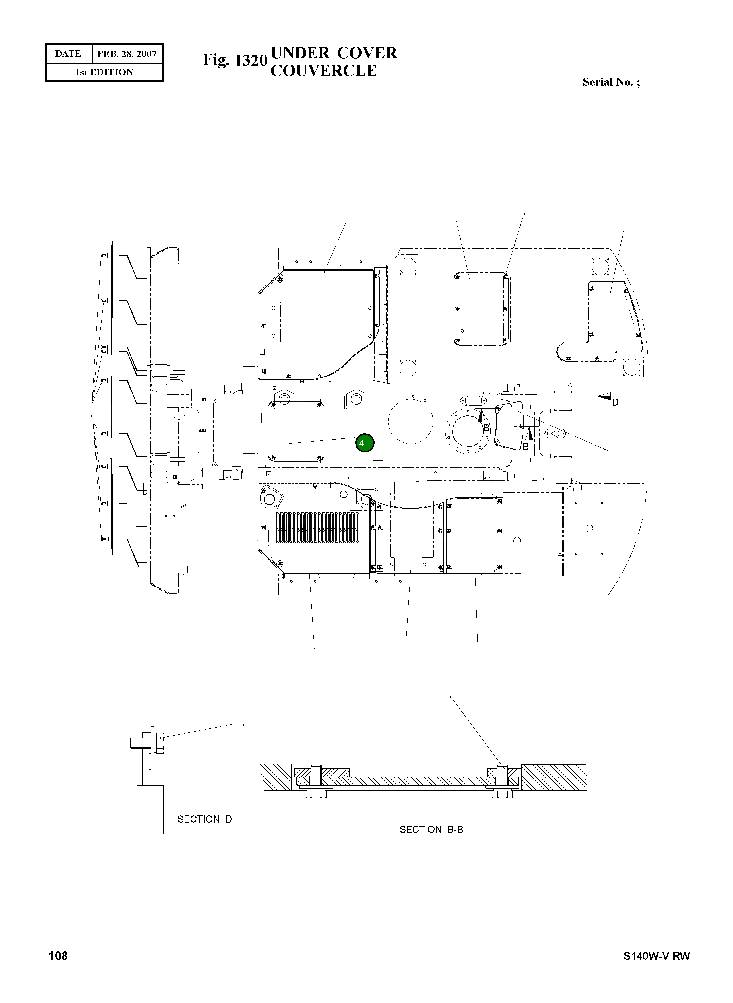 Крышка 9621-1050  Komatsu