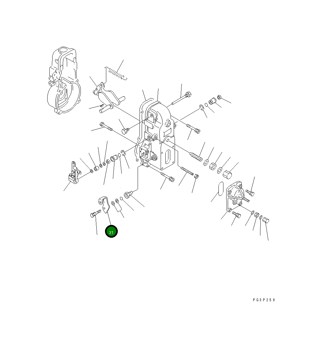 Рычаг DK154366-2920 Komatsu
