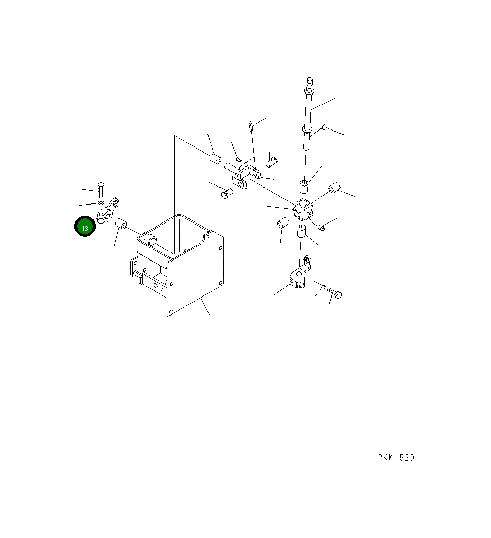 Рычаг 114-43-51212 Komatsu