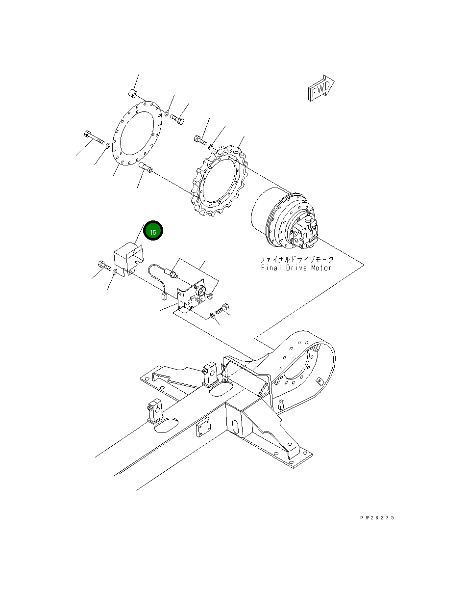 Крышка 8255-06-4550  Komatsu
