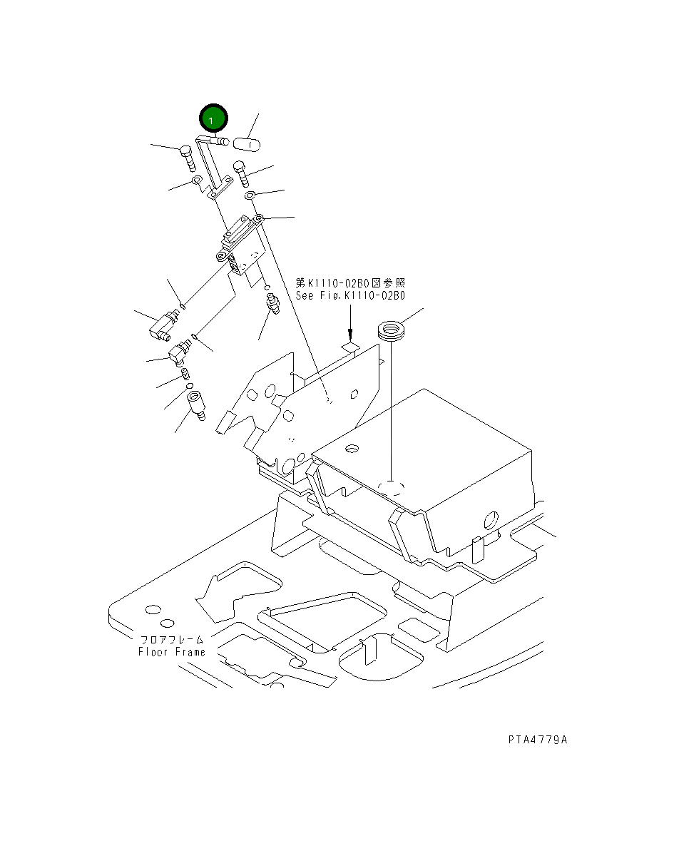 Рычаг 21Y-43-11180 Komatsu