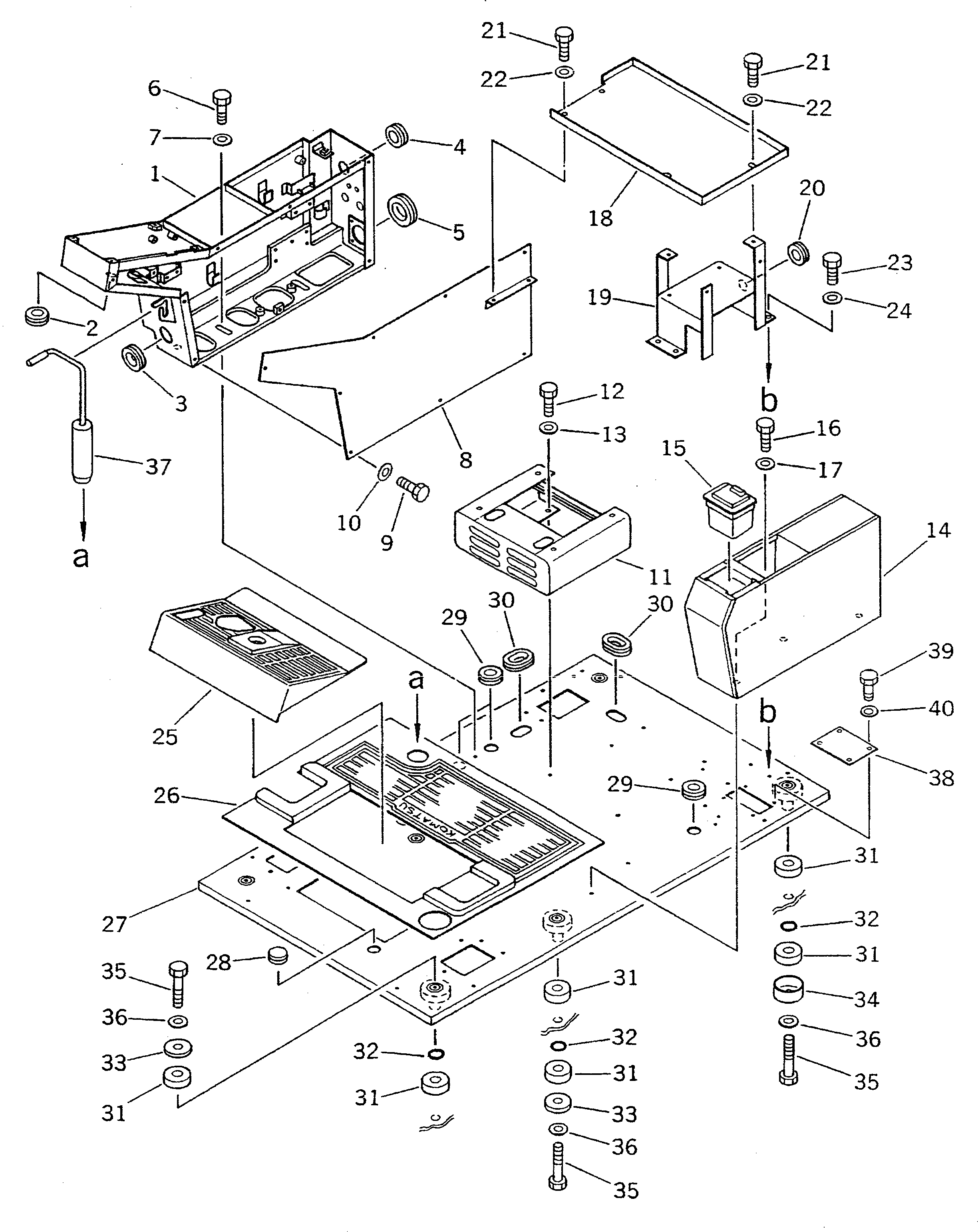 Крышка 20D-54-43120 Komatsu