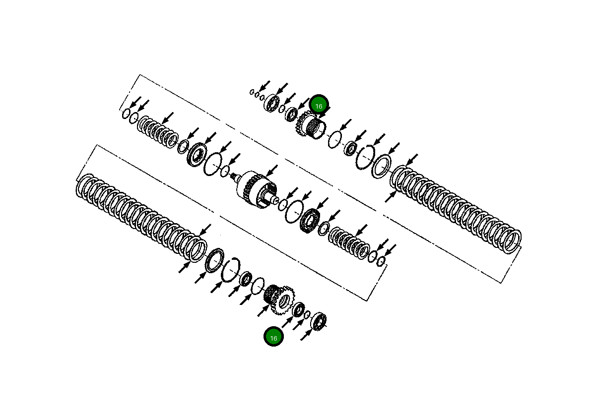 Подшипник 1437 693 H1 Komatsu