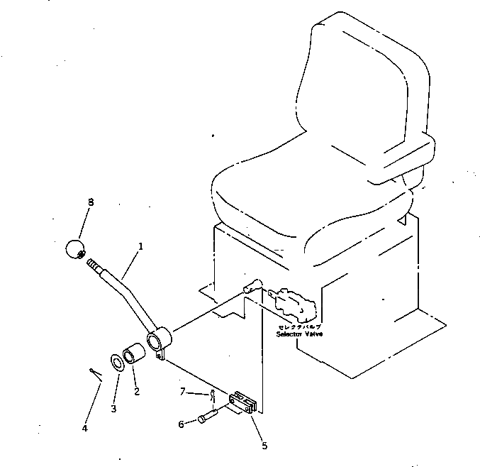Рычаг 20M-43-39712 Komatsu