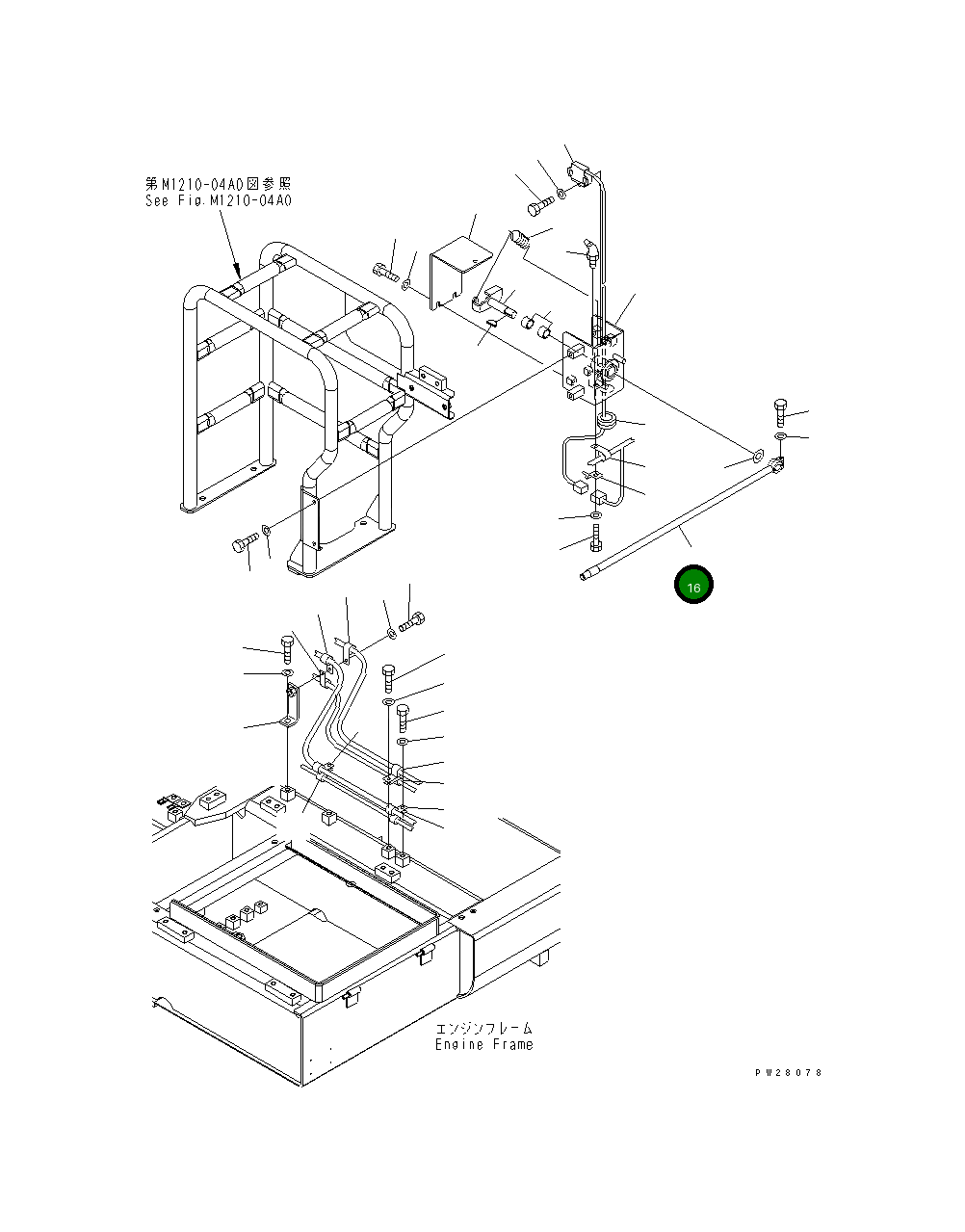 Рычаг 8298-06-1040 Komatsu