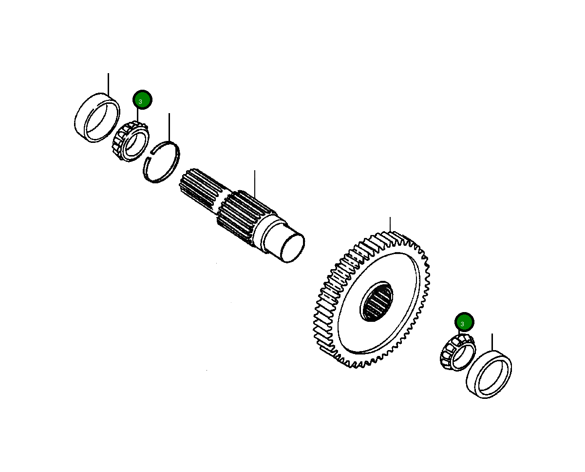 Подшипник 134 397 Komatsu