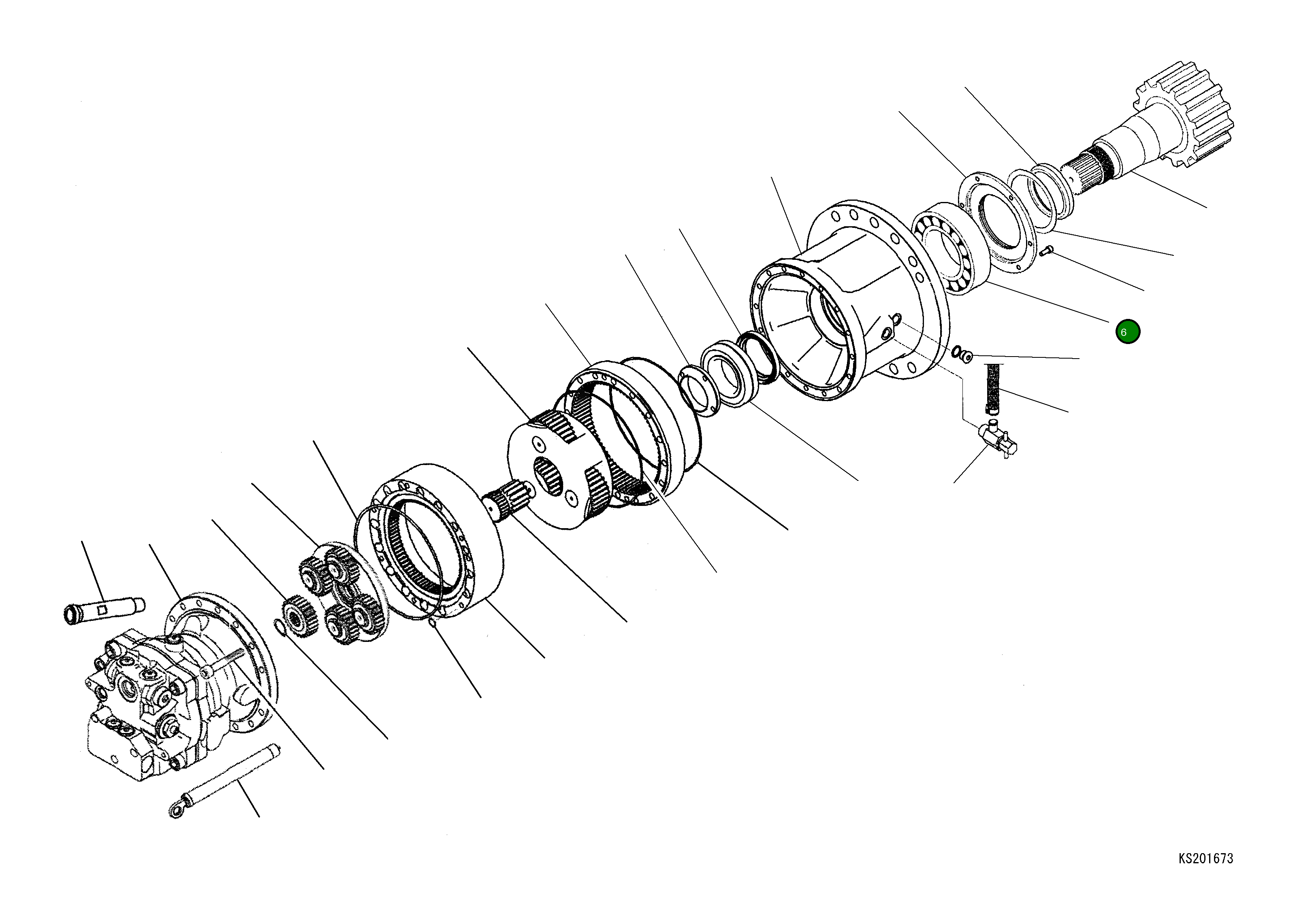 Подшипник 20J2632160 Komatsu
