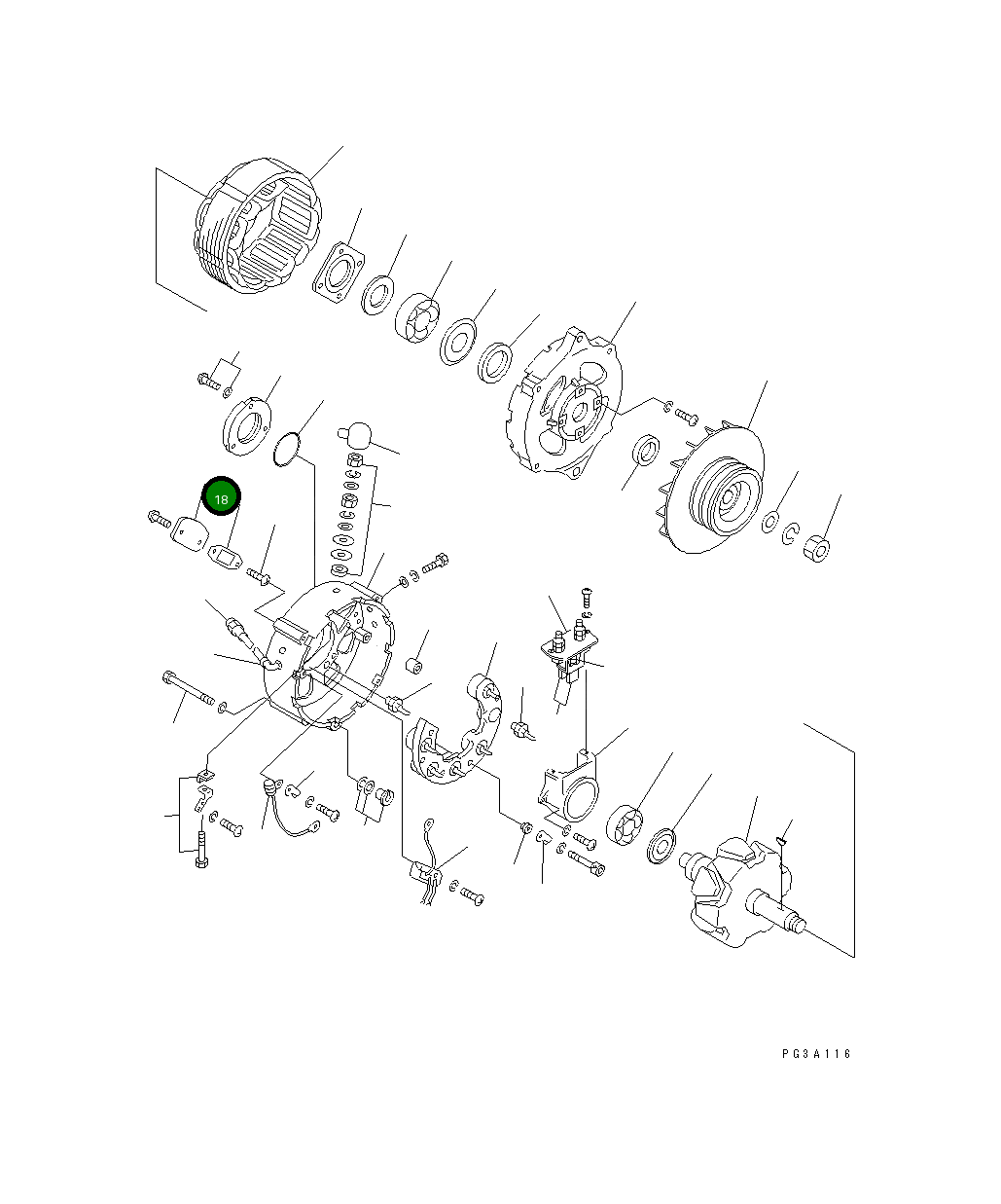 Крышка SD2202-01600X0 Komatsu