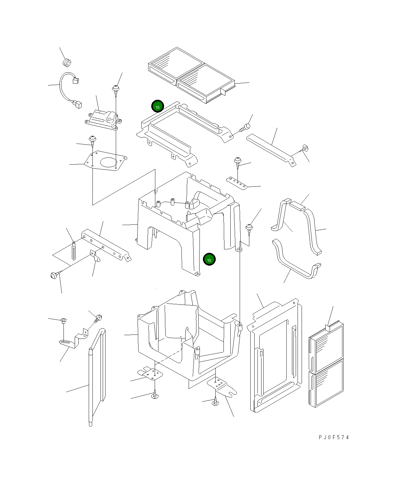 Крышка ND145530-0620 Komatsu