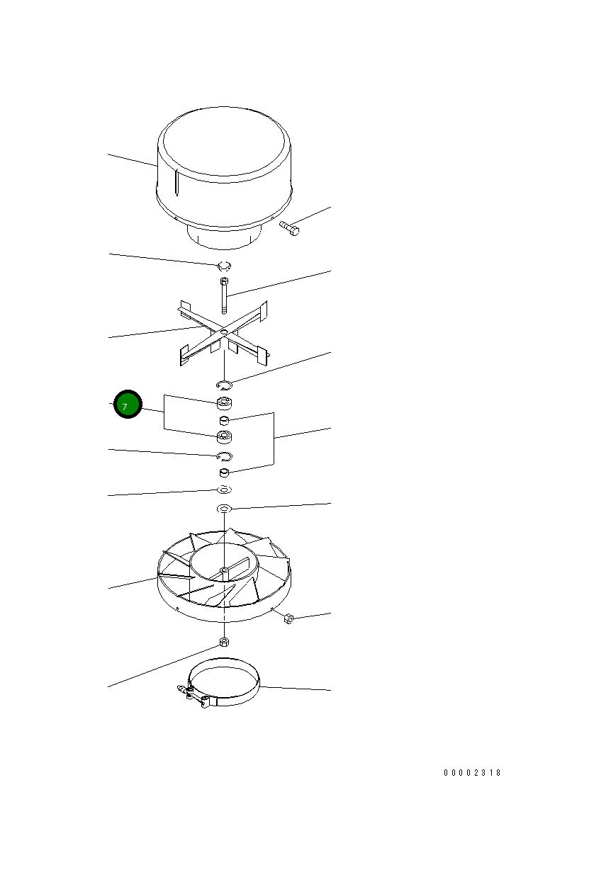 Подшипник 421-U12-3180  Komatsu