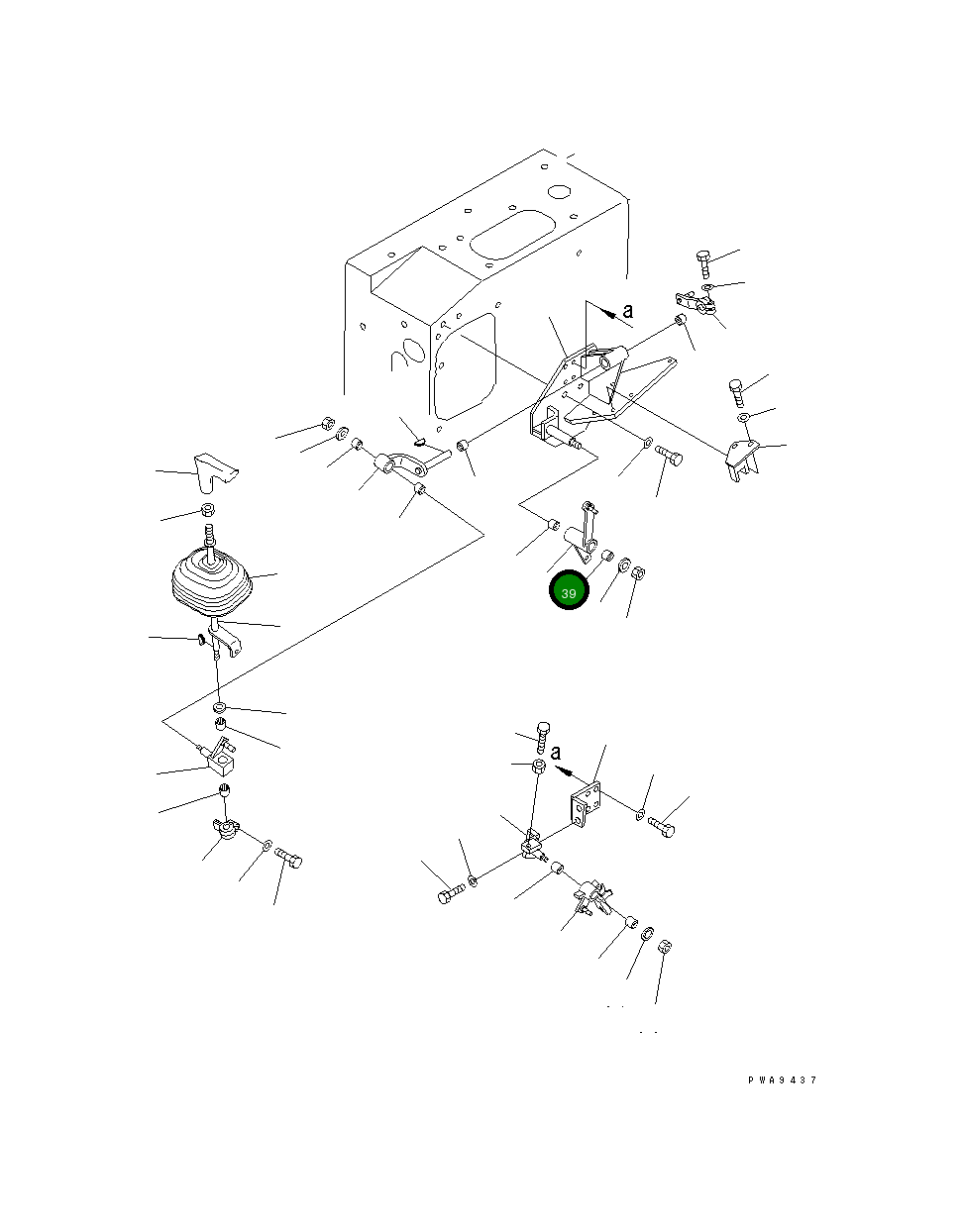 Рычаг 134-43-38780 Komatsu