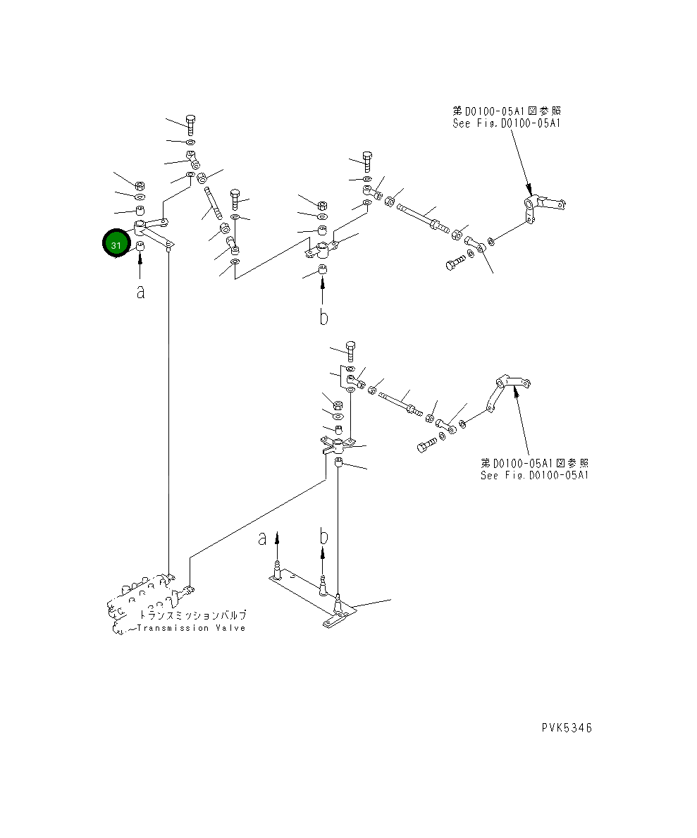 Рычаг 104-43-38850 Komatsu