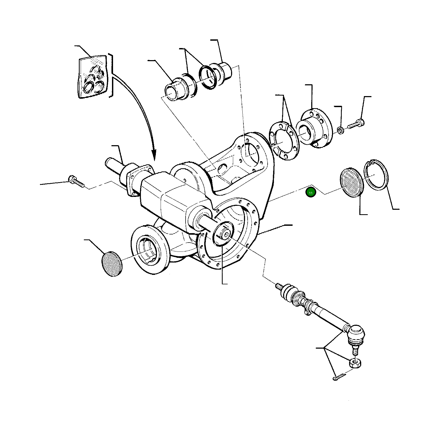 Крышка HU7381261 Komatsu
